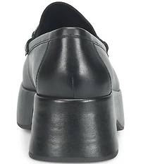 Kork-Ease Parson Leather Bit Buckle Platform Loafers