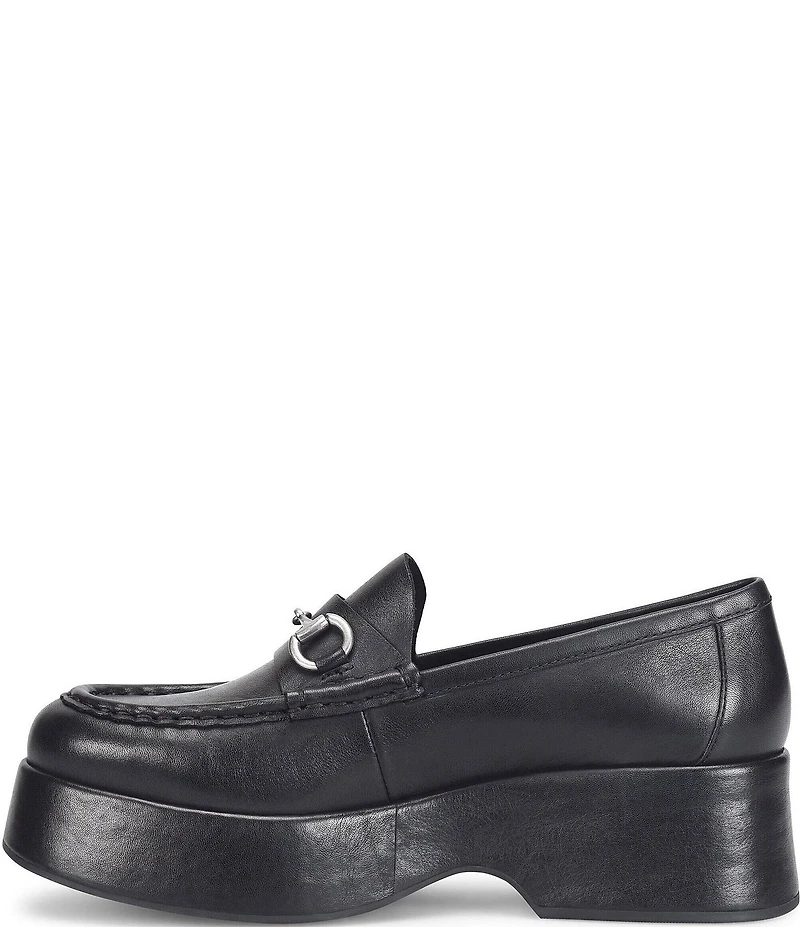 Kork-Ease Parson Leather Bit Buckle Platform Loafers