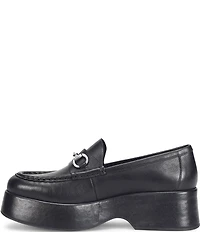 Kork-Ease Parson Leather Bit Buckle Platform Loafers