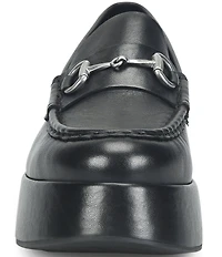 Kork-Ease Parson Leather Bit Buckle Platform Loafers
