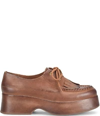 Kork-Ease Penelope Leather Kiltie Platform Oxfords