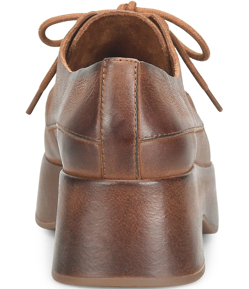 Kork-Ease Penelope Leather Kiltie Platform Oxfords