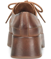 Kork-Ease Penelope Leather Kiltie Platform Oxfords