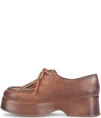 Kork-Ease Penelope Leather Kiltie Platform Oxfords