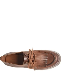 Kork-Ease Penelope Leather Kiltie Platform Oxfords