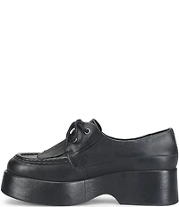 Kork-Ease Penelope Leather Kiltie Platform Oxfords