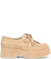 Kork-Ease Penelope Suede Kiltie Platform Oxfords