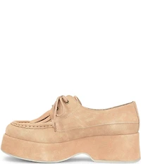 Kork-Ease Penelope Suede Kiltie Platform Oxfords