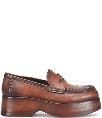Kork-Ease Pixie Leather Platform Penny Loafers