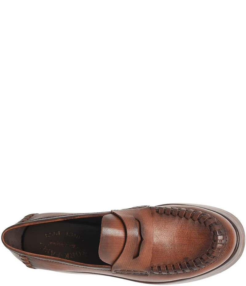 Kork-Ease Pixie Leather Platform Penny Loafers
