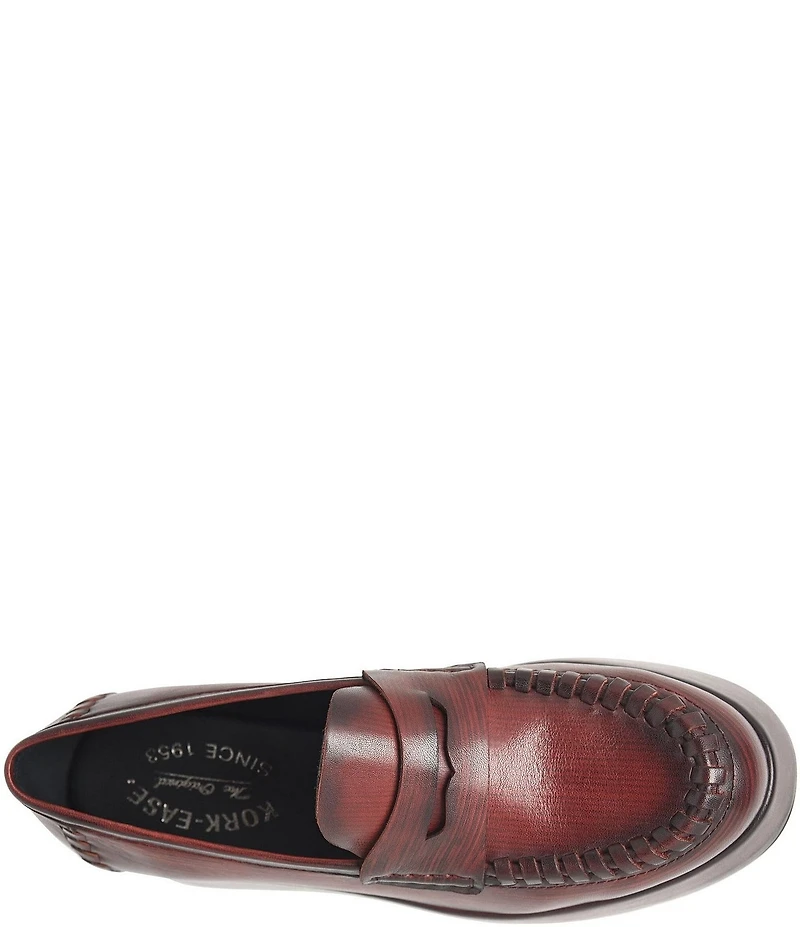 Kork-Ease Pixie Leather Platform Penny Loafers