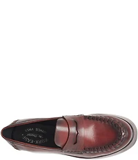 Kork-Ease Pixie Leather Platform Penny Loafers