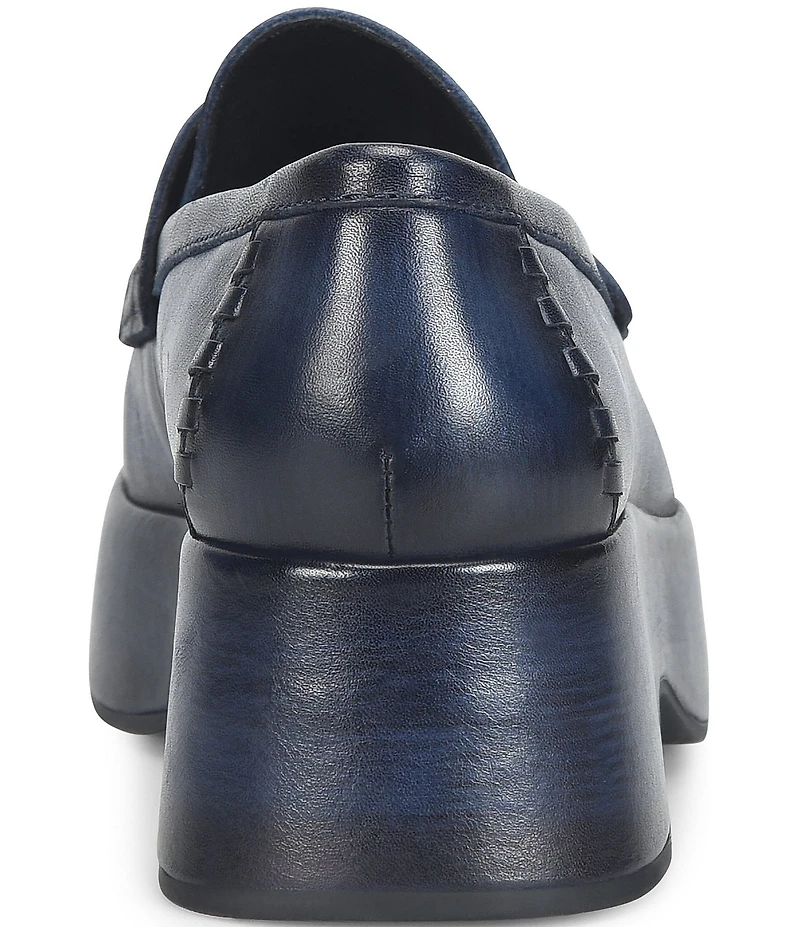 Kork-Ease Pixie Leather Platform Penny Loafers
