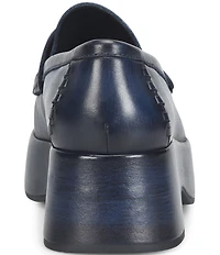 Kork-Ease Pixie Leather Platform Penny Loafers