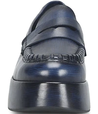 Kork-Ease Pixie Leather Platform Penny Loafers