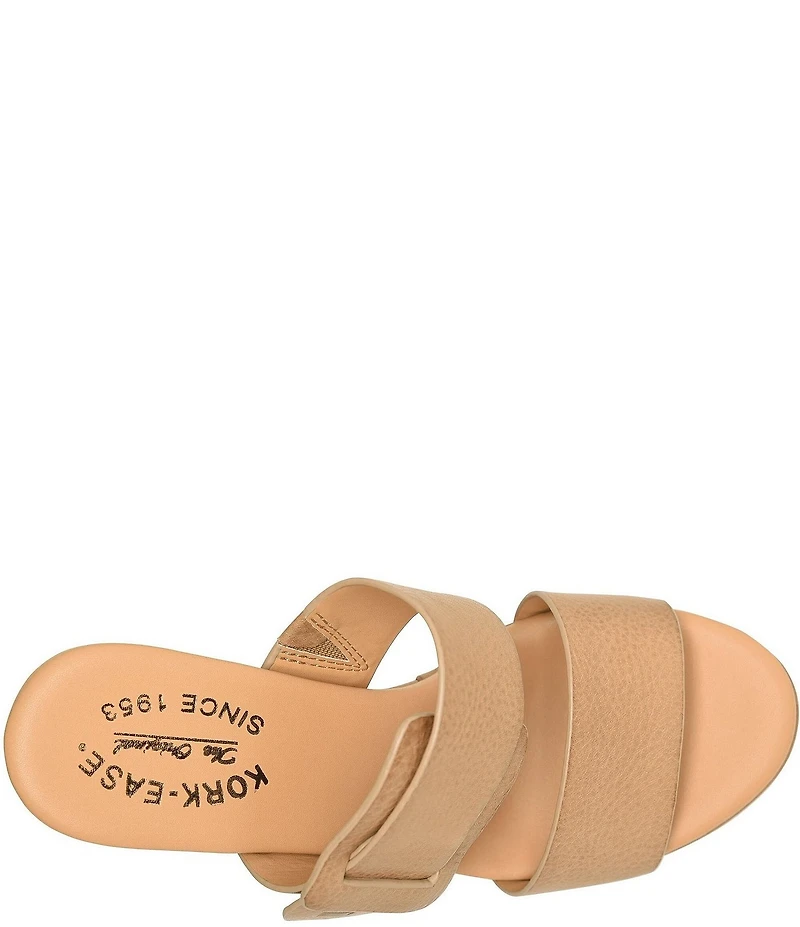 Kork-Ease Raya Leather Banded High Wedge Sandals