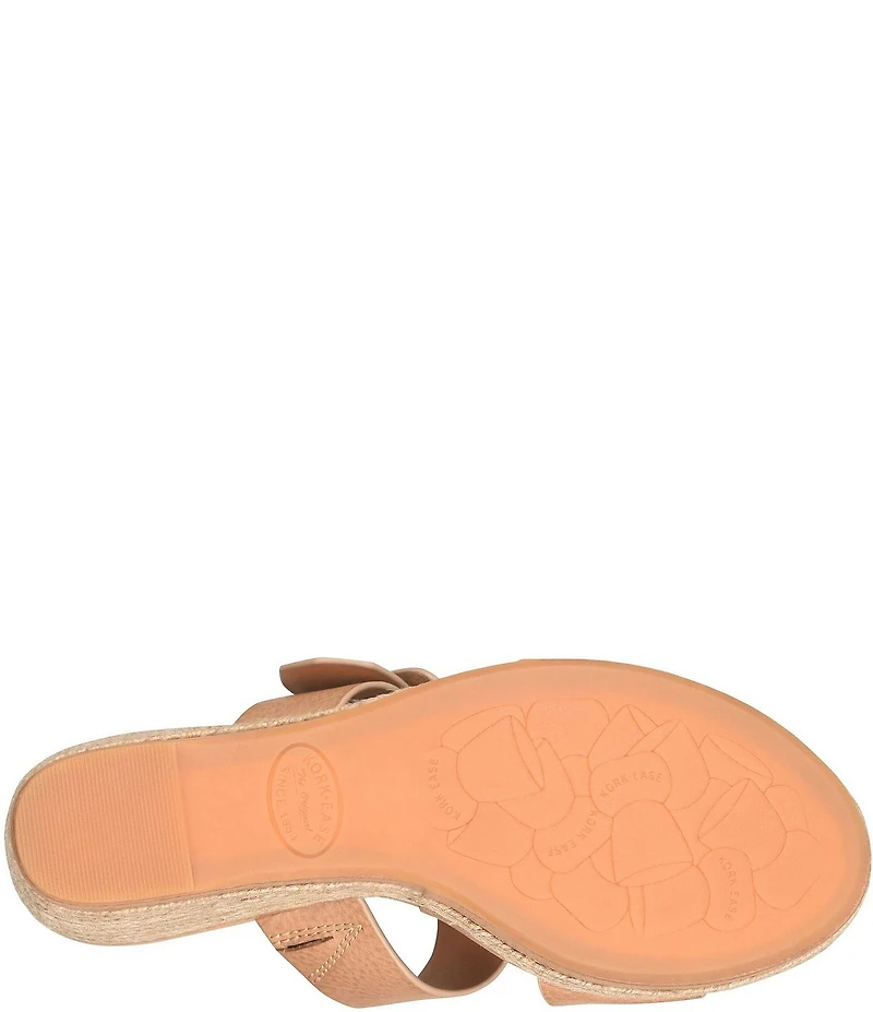 Kork-Ease Raya Leather Banded High Wedge Sandals
