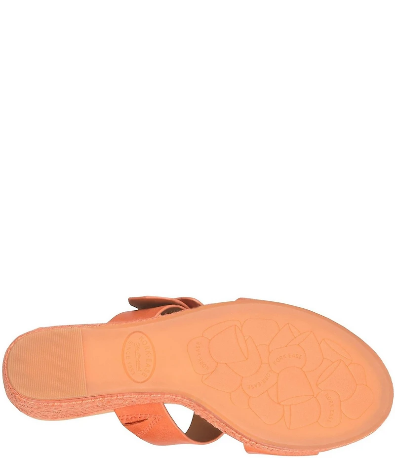 Kork-Ease Raya Leather Banded High Wedge Sandals