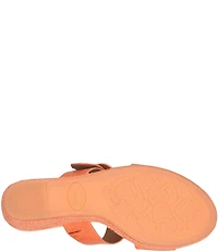 Kork-Ease Raya Leather Banded High Wedge Sandals