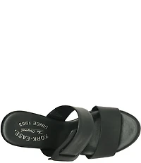 Kork-Ease Raya Leather Banded High Wedge Sandals