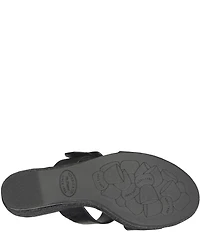 Kork-Ease Raya Leather Banded High Wedge Sandals