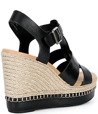 Kork-Ease Rayleigh Leather Platform Wedge Espadrille Sandals