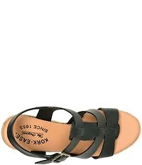 Kork-Ease Rayleigh Leather Platform Wedge Espadrille Sandals