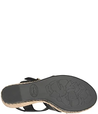 Kork-Ease Rayleigh Leather Platform Wedge Espadrille Sandals