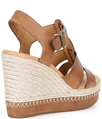 Kork-Ease Rayleigh Leather Platform Wedge Espadrille Sandals