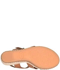 Kork-Ease Rayleigh Leather Platform Wedge Espadrille Sandals