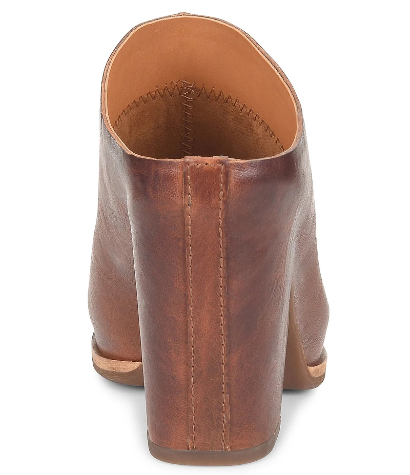 Kork-Ease Sagano Leather Block Heel Clogs
