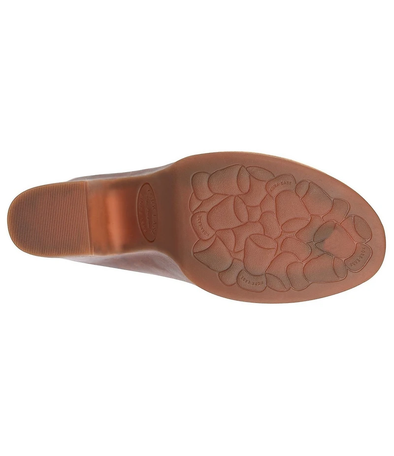 Kork-Ease Sagano Leather Block Heel Clogs