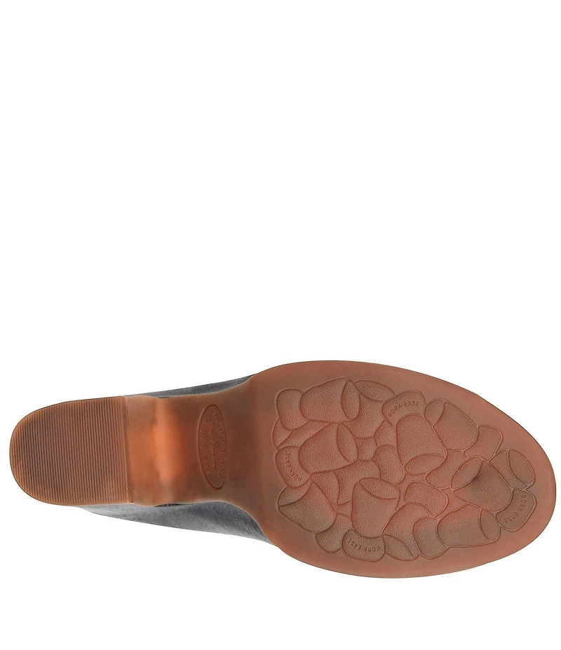 Kork-Ease Sagano Leather Block Heel Clogs