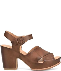 Kork-Ease San Isabel Leather Block Heel Sandals