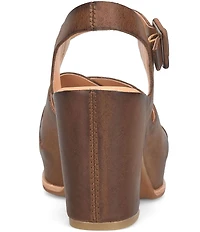 Kork-Ease San Isabel Leather Block Heel Sandals