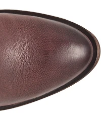 Kork-Ease Shilo Leather Artisan Whipstitch Detail Block Heel Booties