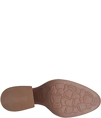 Kork-Ease Shilo Leather Artisan Whipstitch Detail Block Heel Booties