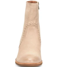 Kork-Ease Shilo Leather Artisan Whipstitch Detail Block Heel Booties