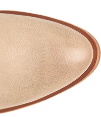 Kork-Ease Shilo Leather Artisan Whipstitch Detail Block Heel Booties