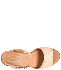 Kork-Ease Stasia Leather Covered Heel Ankle Strap Platform Sandals