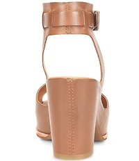 Kork-Ease Stasia Leather Covered Heel Ankle Strap Platform Sandals