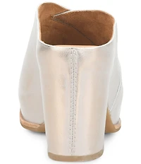 Kork-Ease Stowe Leather Block Heel Platform Slide Sandals