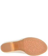 Kork-Ease Stowe Leather Block Heel Platform Slide Sandals