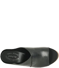 Kork-Ease Stowe Leather Block Heel Platform Slide Sandals