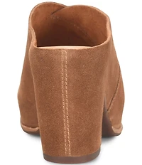 Kork-Ease Stowe Suede Block Heel Platform Slide Sandals