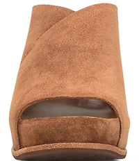 Kork-Ease Stowe Suede Block Heel Platform Slide Sandals