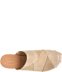 Kork-Ease Tay Suede and Leather Studded Patchwork Block Heel Clogs