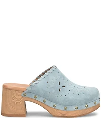 Kork-Ease Tomika Woven Suede Block Heel Mule Clogs