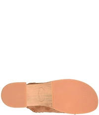 Kork-Ease Tomika Woven Suede Block Heel Mule Clogs