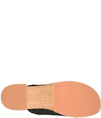 Kork-Ease Tomika Woven Suede Block Heel Mule Clogs